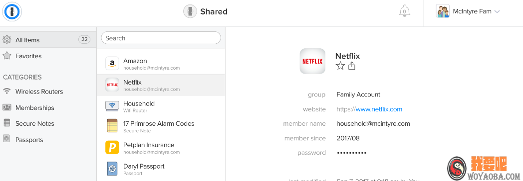 图片[1]|1Password 7.7 中文破解版 (最多人用的密码管理工具)|我要吧 - WOYAOBA.COM