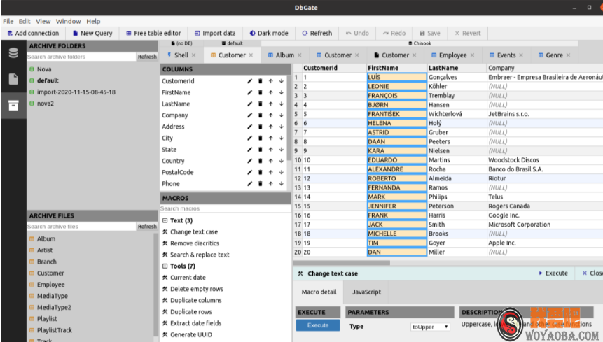 图片[5]|开源跨平台的数据库管理工具:dbgate|我要吧 - WOYAOBA.COM